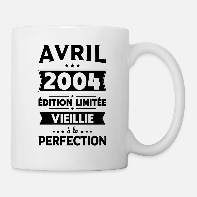 20-jähriges Jubiläum - April 2004 Perfektion - Tasse - Weiß