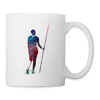 Javelin throw #sport #javelinthrow - Mug - white - Right