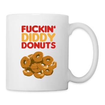 F*ckin' Diddy Donuts - Neg's Urban Sports - Tasse - Weiß - Rechts