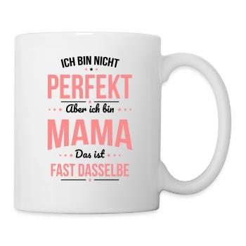 Je ne suis pas parfaite mais je suis maman fête des mères - Mug blanc - blanc - Droite