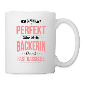 I'm not perfect, but I'm a baker - Mug - white - Right