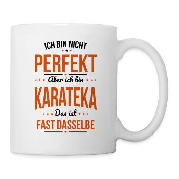 Je ne suis pas parfait, mais je suis karatéka - Mug blanc - blanc - Droite