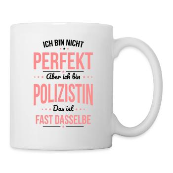 Je ne suis pas parfait, mais je suis un flic - Mug blanc - blanc - Droite