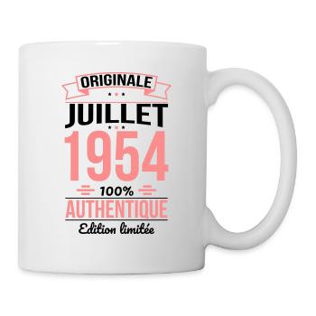 70. Jahrestag - Original - Juli 1954 - Tasse - Weiß - Rechts