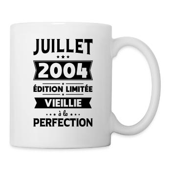Anniversaire 20 ans - Juillet 2004 Perfection - Mug blanc - blanc - Droite