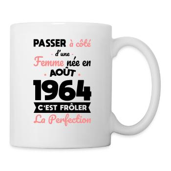 60th birthday - Born in August 1964 - Mug - white - Right
