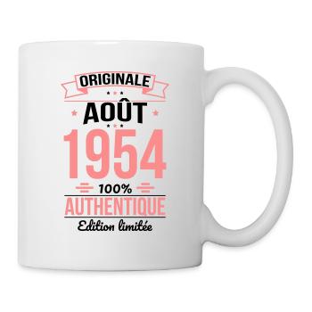70-jähriges Jubiläum - Original - August 1954 - Tasse - Weiß - Rechts