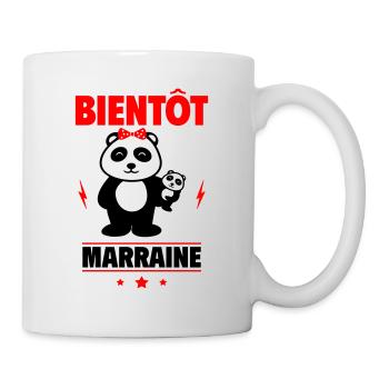 bientôt marraine,future marraine,annonce grossesse - Mug blanc - blanc - Droite