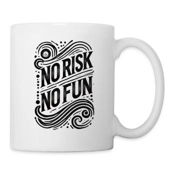 Pas de risque, pas de plaisir comme un dicton amusant - Mug blanc - blanc - Droite