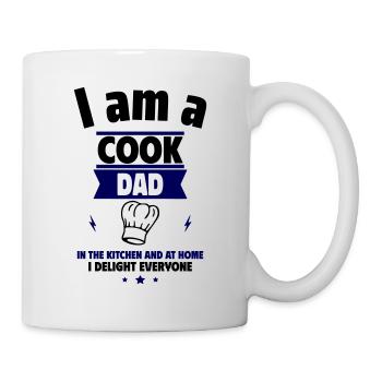 Papa Koch,Vatertagsgeschenk - Tasse - Weiß - Rechts