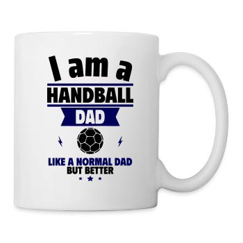 Father's Day gift, handball dad, just better - Mug - white - Right