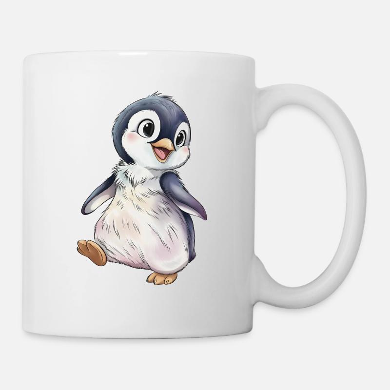 Pingouin mignon - Mug blanc - blanc