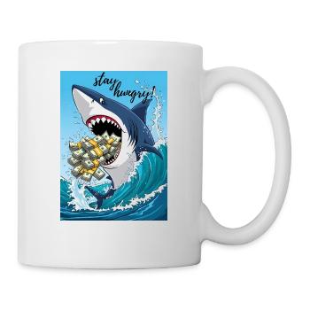 Restez affamé - La vision de la richesse - Mug blanc - blanc - Droite