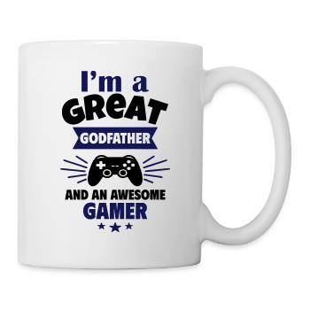 Genius Godfather and Super Gamer Geek Gaming - Mug - white - Right