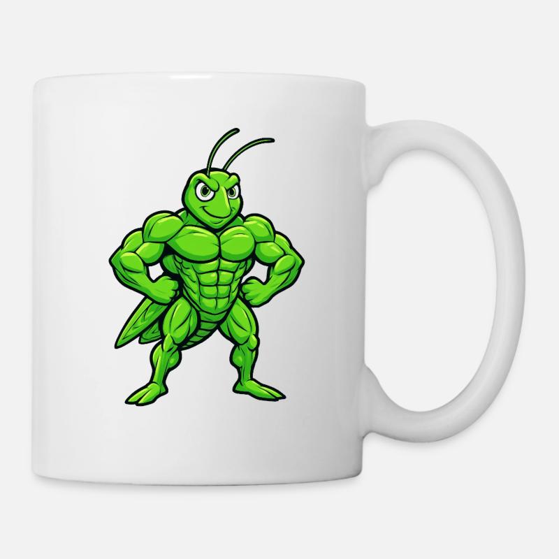 The grasshopper in a different way - Mug - white