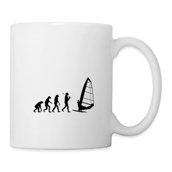 Windsurfing Evolution Windsurfer Wind Wasser - Tasse - Weiß - Rechts