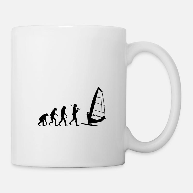 Planche à voile Evolution Windsurfer Wind Water - Mug blanc - blanc