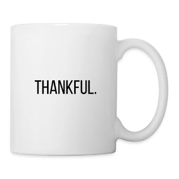 Thankful - Tasse - Weiß - Rechts