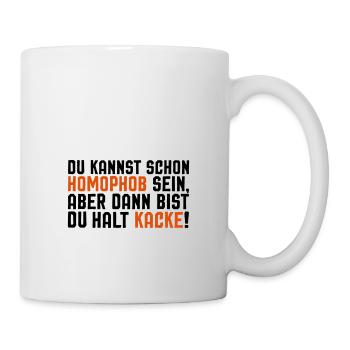 Lustiger Spruch LGBT Gay Pride Schwul Lesbisch - Tasse - Weiß - Rechts