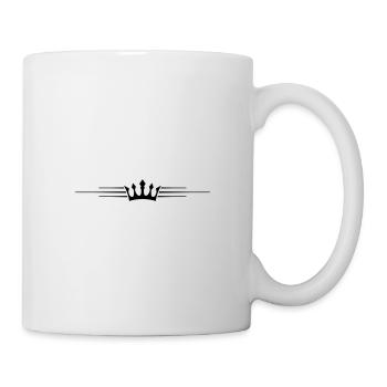 Krone Symbol Linie - Tasse - Weiß - Rechts