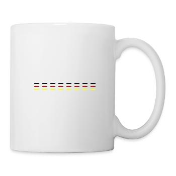 Deutschland Linie - Tasse - Weiß - Rechts