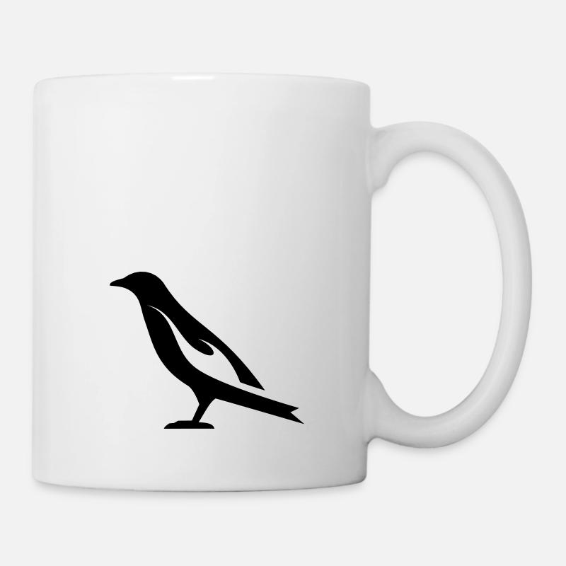 Burning Bird | Burning Bird Silhouette - Mug - white