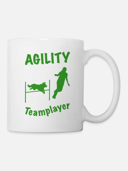 Agility Hürde Border - Tasse - Weiß
