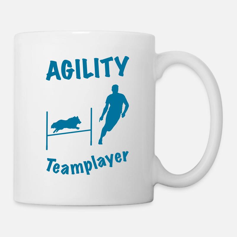 Agility Hürde Sheltie - Tasse - Weiß