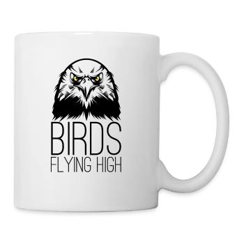 Oiseaux volant haut - Mug blanc - blanc - Droite