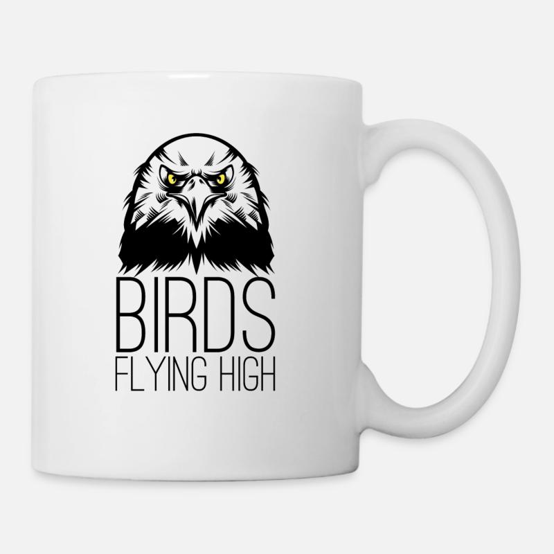 Vögel fliegen hoch - Tasse - Weiß