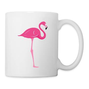 Flamingo - Tasse - Weiß - Rechts