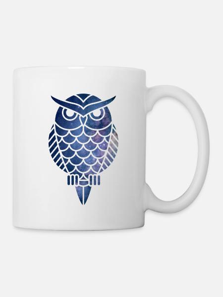 Eule - Tasse - Weiß