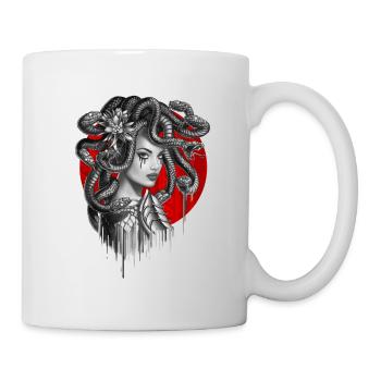 Snake Head Girl Medusa - Mug - white - Right