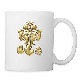Ganesha, Elephant God, Hinduism, Yoga, Tantra - Mug - white - Right