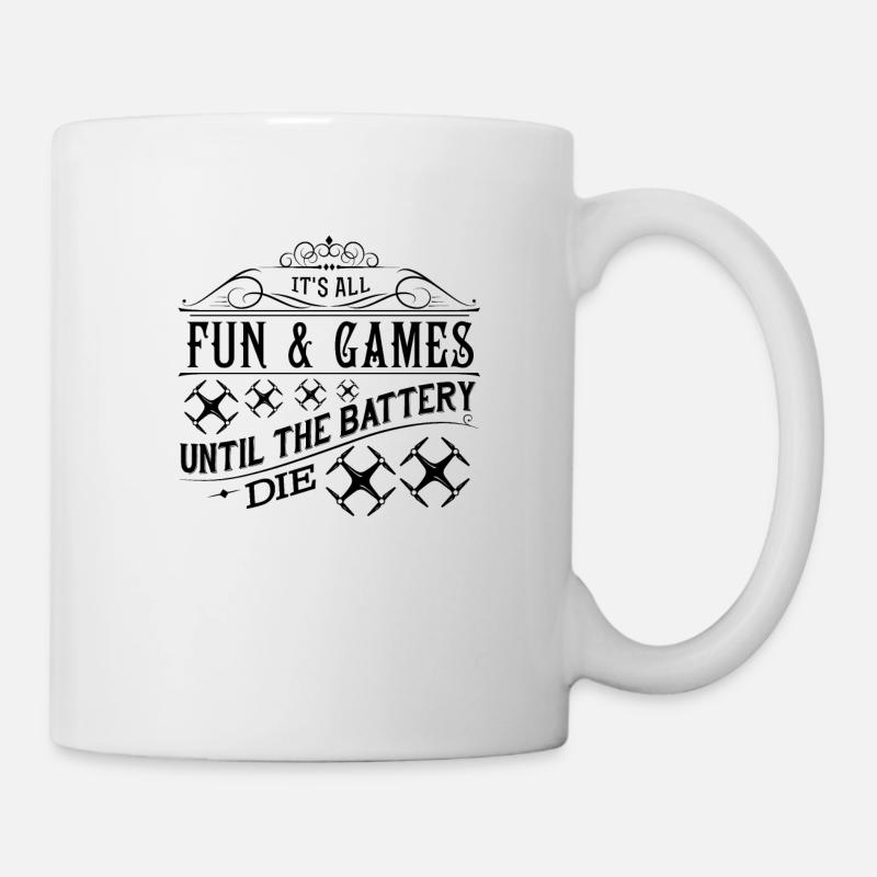 Until the drone is empty - Mug - white