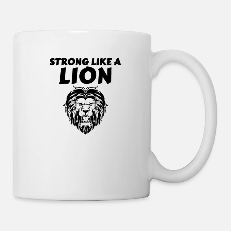 Strong Like A Lion - Mug blanc - blanc