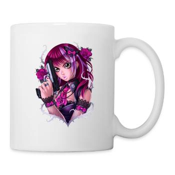 Guns and Roses Mädchen - Tasse - Weiß - Rechts