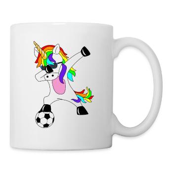 Dabbing Football Unicorn Idée cadeau Dab Licorne - Mug blanc - blanc - Droite