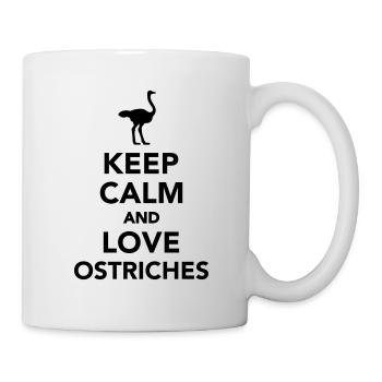 autruche - Mug blanc - blanc - Droite
