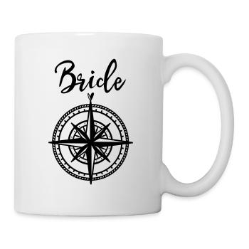 BRIDE | Braut Outfit | Junggesellinnenabschied - Tasse - Weiß - Rechts