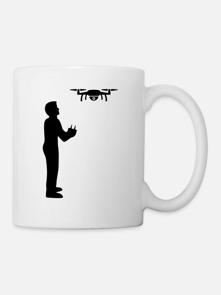 Drohne - Tasse - Weiß