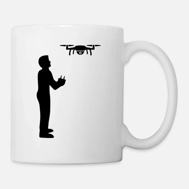 Drohne - Tasse - Weiß