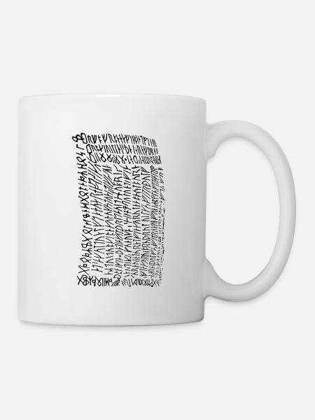 Script de rune viking - Runes Vikings - Mug blanc - blanc
