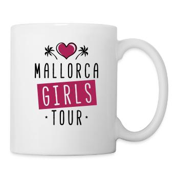 Mallorca herz girls tour - Tasse - Weiß - Rechts