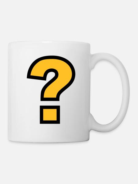 point d'interrogation - Mug blanc - blanc