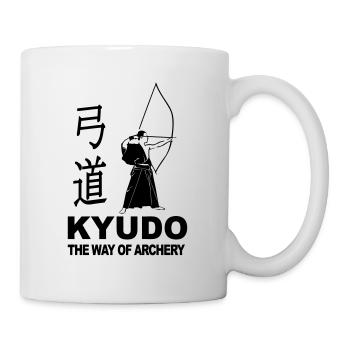 Kyudo - Japanisches Bogenschießen - Tasse - Weiß - Rechts