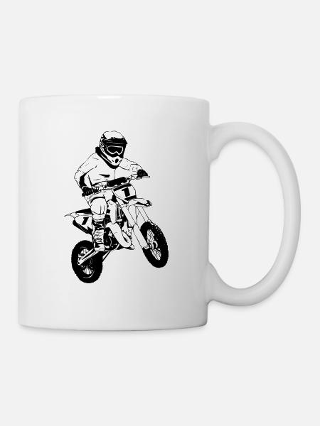Children's motocross - KIDS MX - Mug - white