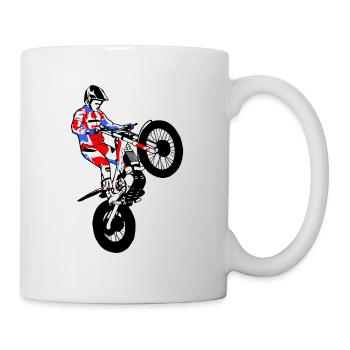 Motorrad Trial - Motorcycle Trial - Mug - white - Right