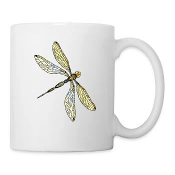 Libellule - Mug blanc - blanc - Droite