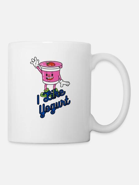 J'aime le yaourt - Mug blanc - blanc